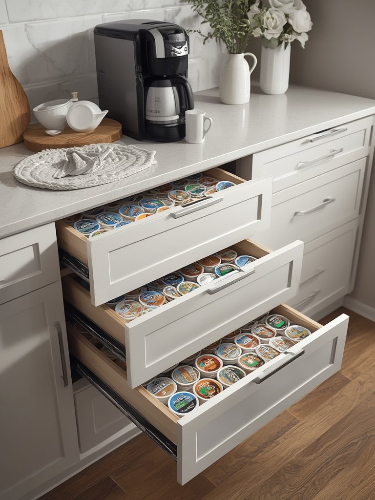 coffee drawer in action