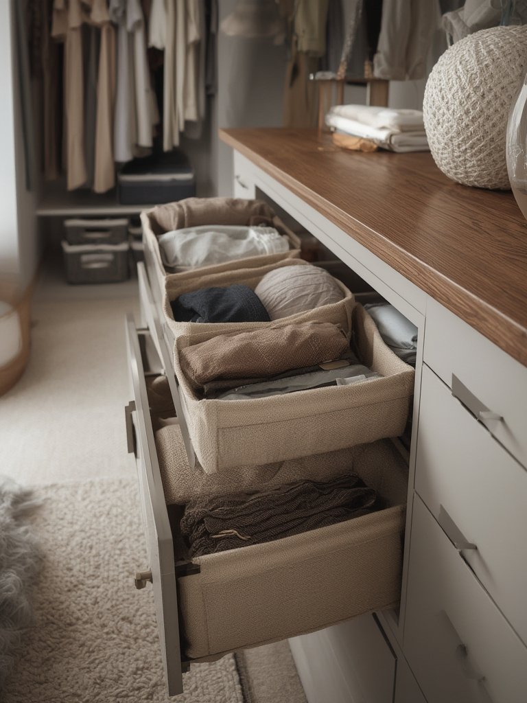 dresser organizer in action