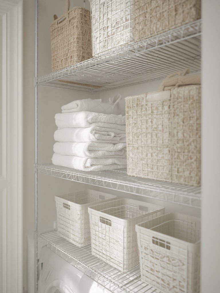 wire shelving in action