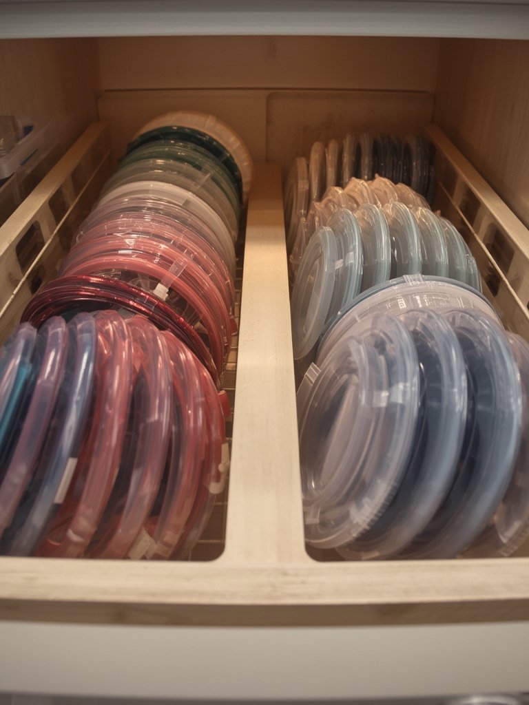 lid organizer in action