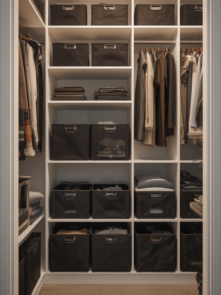 storage bins in action