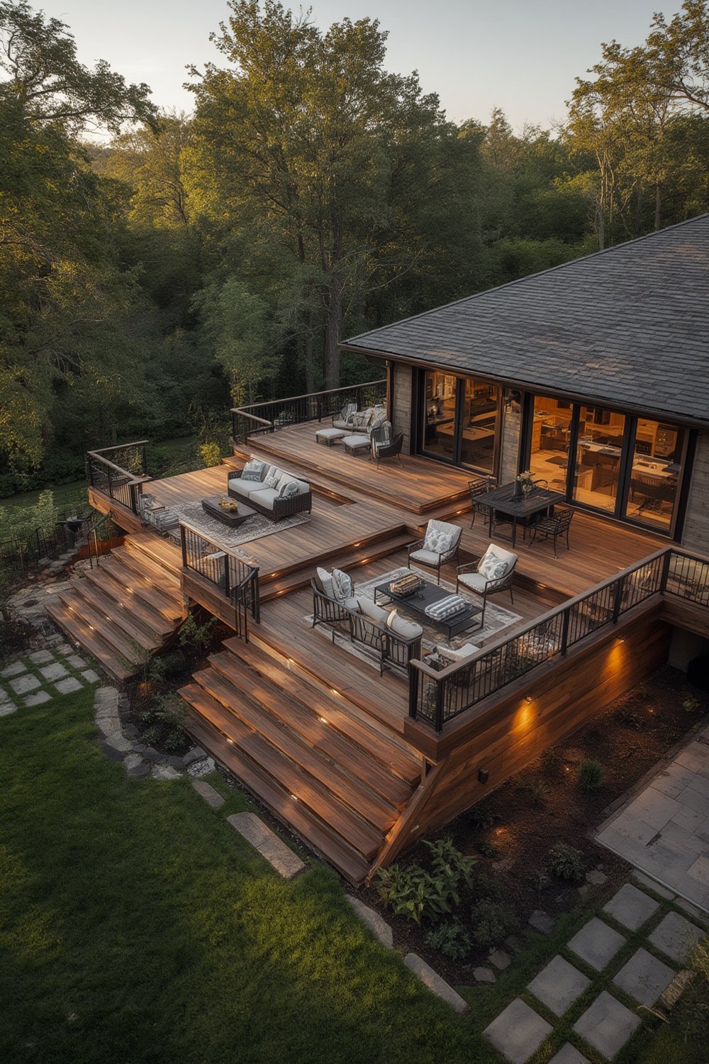 multi-level deck design - Illustration 1