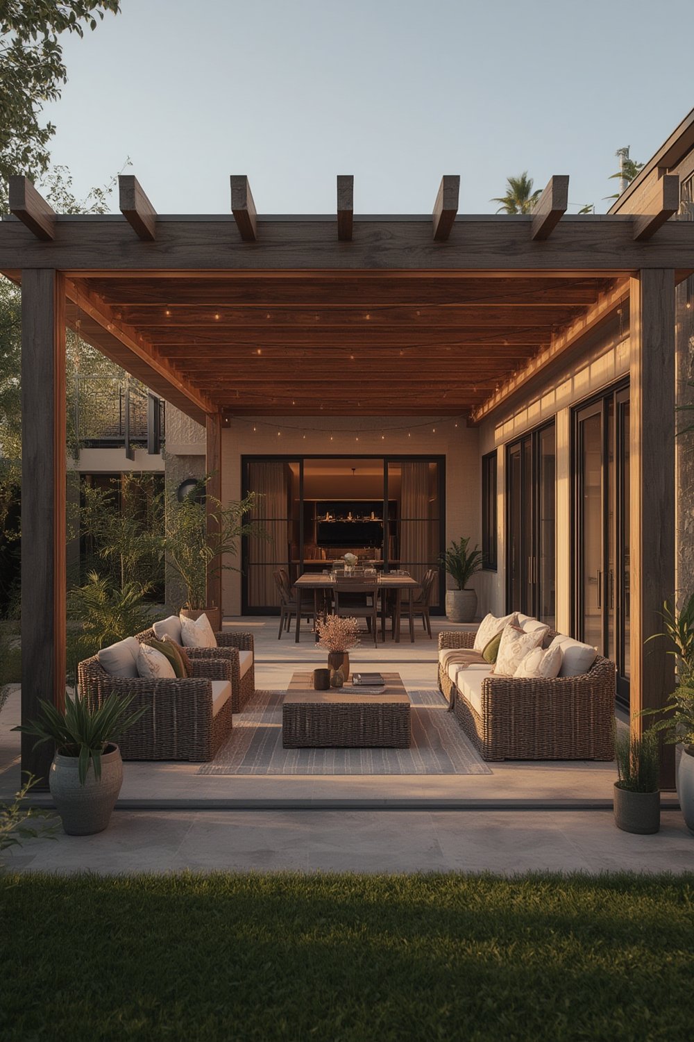 outdoor covered patio - Illustration 1