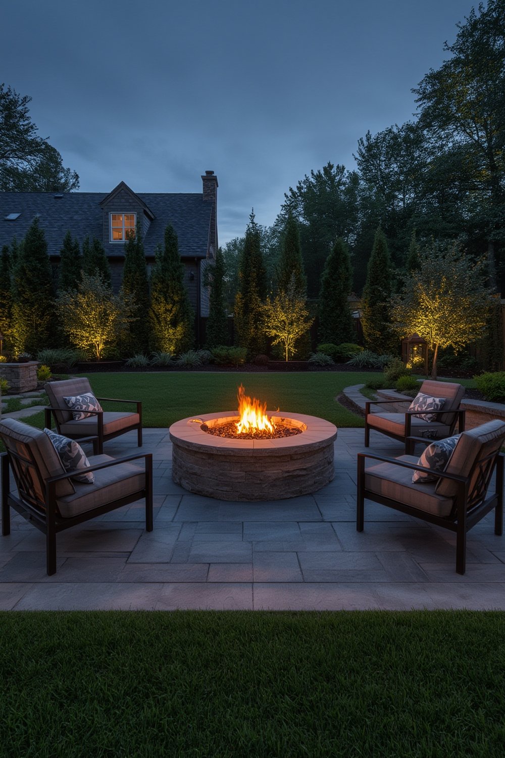 outdoor fire pit installation - Illustration 1