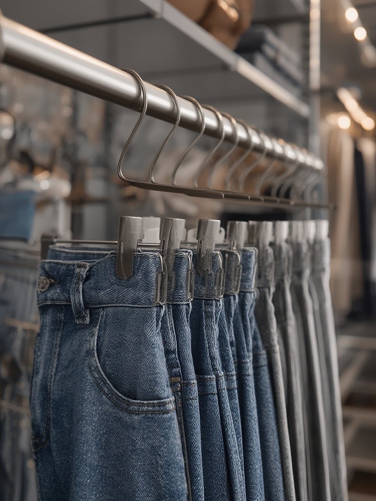 pants hangers in action