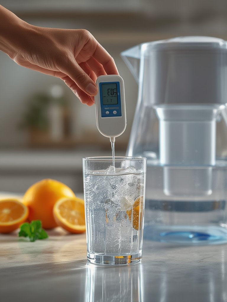 Water filter in action