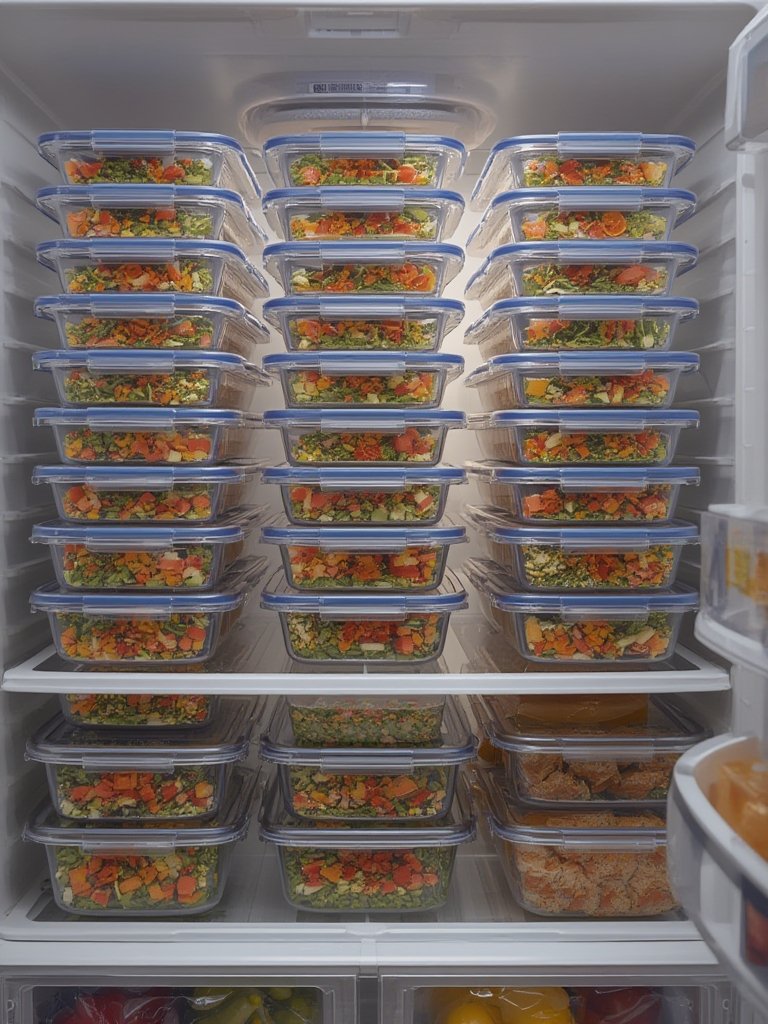 food containers in action