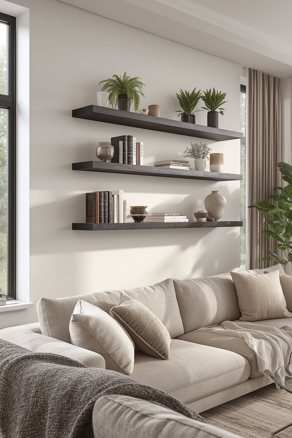 floating shelves product view