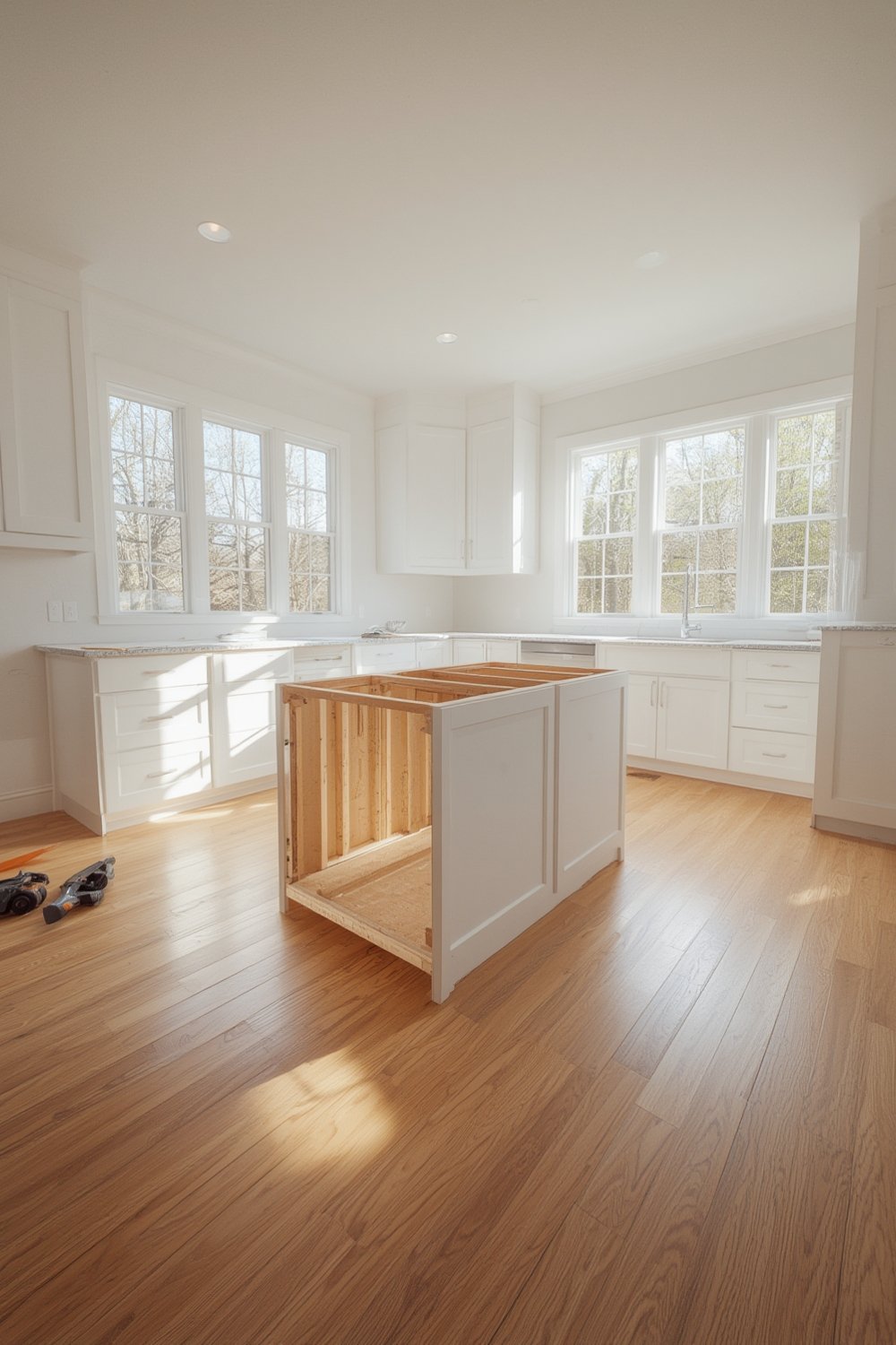 kitchen island installation - Illustration 1