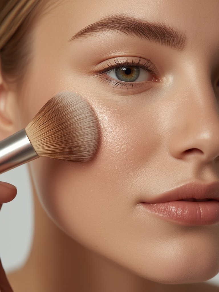 Setting powder in action